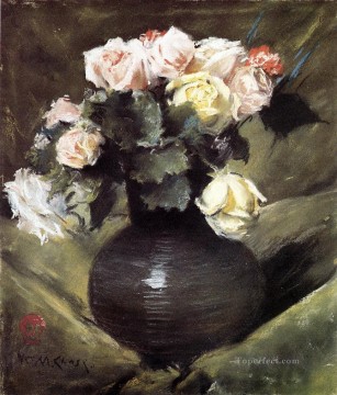Flores también conocidas como flores de rosas William Merritt Chase Pinturas al óleo